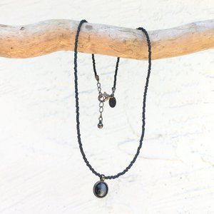 Express Chatoyant Smoke Stone Beaded Necklace